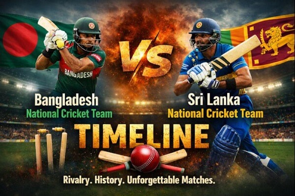 Bangladesh National Cricket Team vs Sri Lanka National Cricket Team Timeline