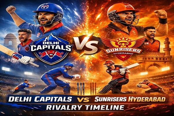Delhi Capitals vs Sunrisers Hyderabad Timeline