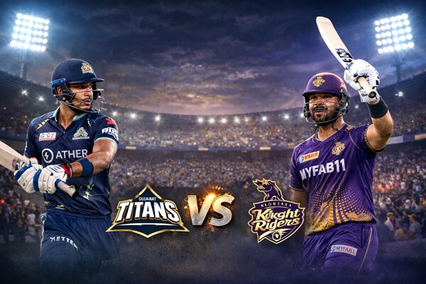 Gujarat Titans vs Kolkata Knight Riders Timeline