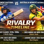 India Women’s National Cricket Team vs Australia Women’s National Cricket Team Timeline
