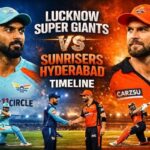 Lucknow Super Giants vs Sunrisers Hyderabad Timeline
