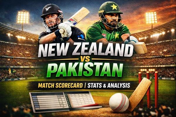 New Zealand vs Pakistan Match Scorecard – Stats & Analysis