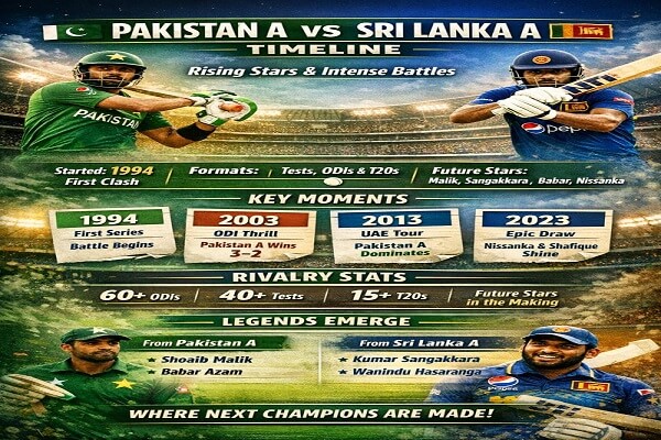 Pakistan A Cricket Team vs Sri Lanka A Timeline