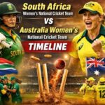 South Africa Women’s National Cricket Team vs Australia Women’s National Cricket Team Timeline