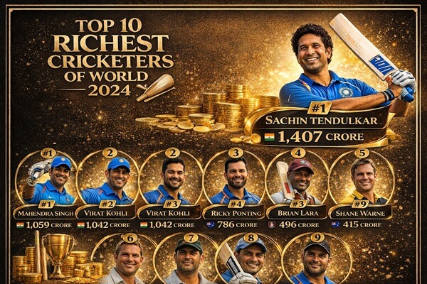 Top 10 Richest Cricketer of World