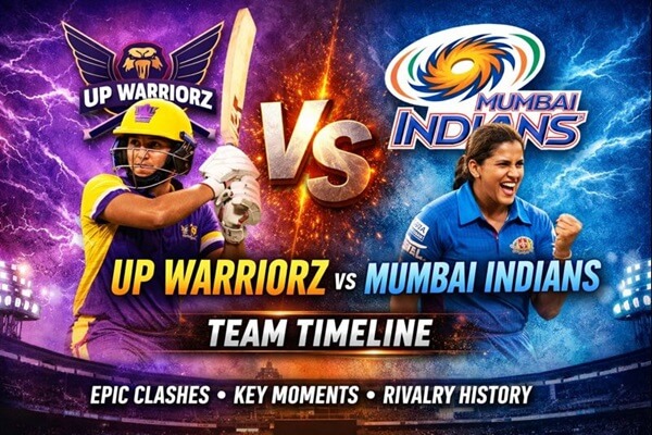 UP Warriorz vs Mumbai Indians Team Timeline