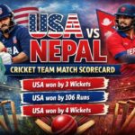 USA vs Nepal Cricket Team Match Scorecard