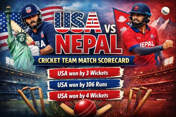 USA vs Nepal Cricket Team Match Scorecard