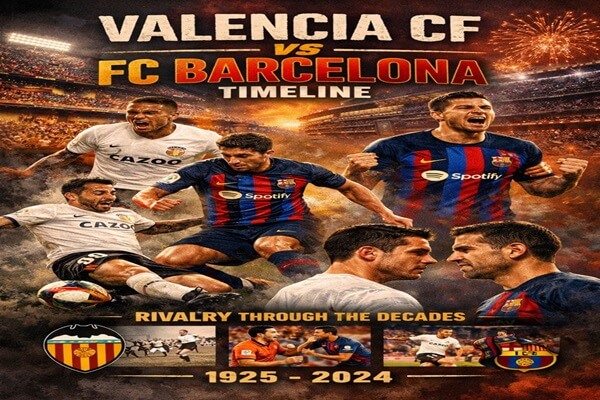 Valencia CF vs FC Barcelona Timeline