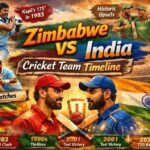 Zimbabwe National Cricket Team vs India National Cricket Team Timeline