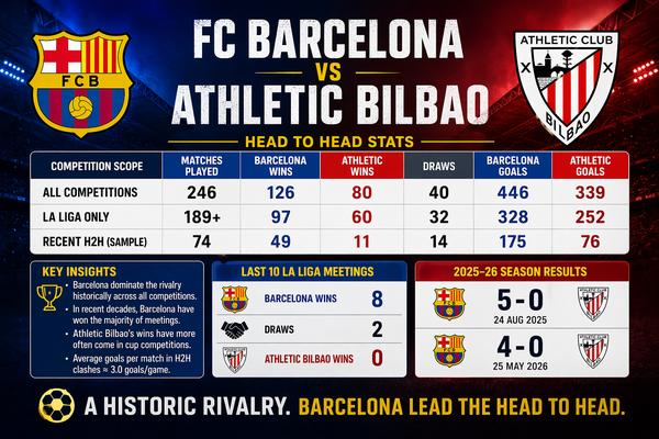 athletic bilbao vs fc barcelona timeline
