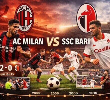 AC Milan vs SSC Bari Timeline