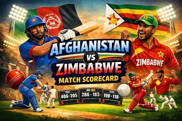 Afghanistan vs Zimbabwe Match Scorecard