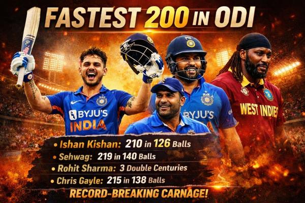 Fastest 200 In ODI