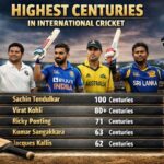 Highest Centuries In International Cricket
