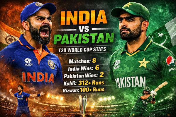India vs Pakistan Stats in T20 World Cup