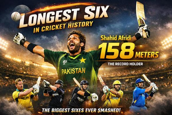 Longest Six In Cricket History