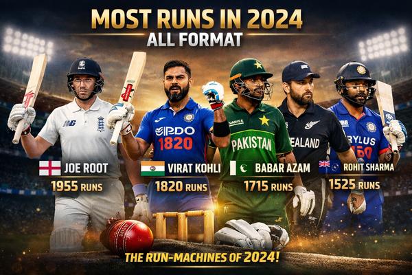 Most Runs In 2024 All Format