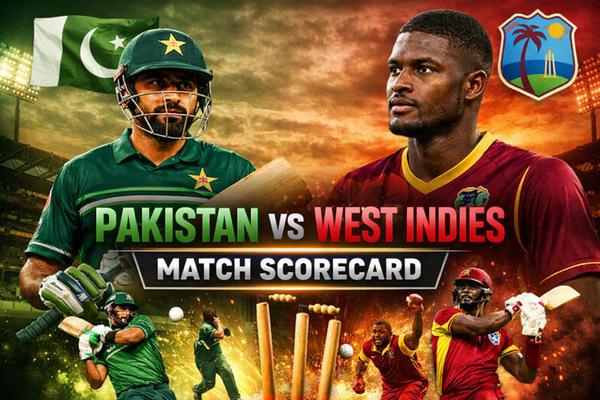 Pakistan vs West Indies Match Scorecard