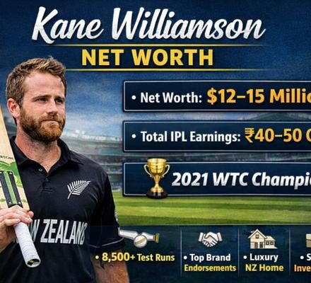 Kane Williamson Net Worth