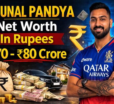 Krunal Pandya Net Worth In Rupees