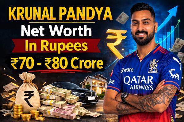 Krunal Pandya Net Worth In Rupees