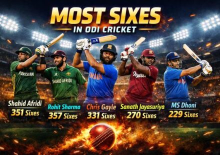 Most Sixes in ODI Cricket