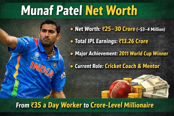 Munaf Patel Net Worth