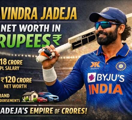 Ravindra Jadeja Net Worth In Rupees