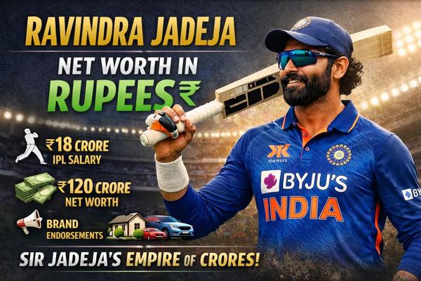 Ravindra Jadeja Net Worth In Rupees