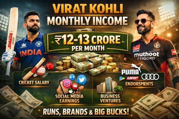 Virat Kohli Monthly Income