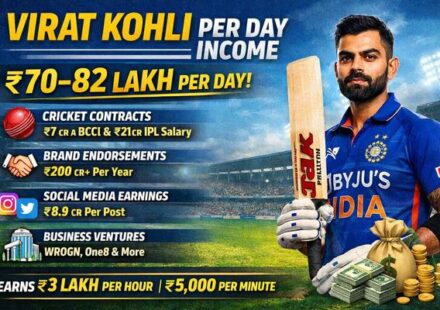 Virat Kohli Per Day Income