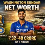 Washington Sundar Net Worth